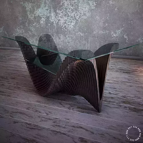 Parametric Table Ridge Low-poly 3D model Parametric Table Ridge Low-poly 3D model