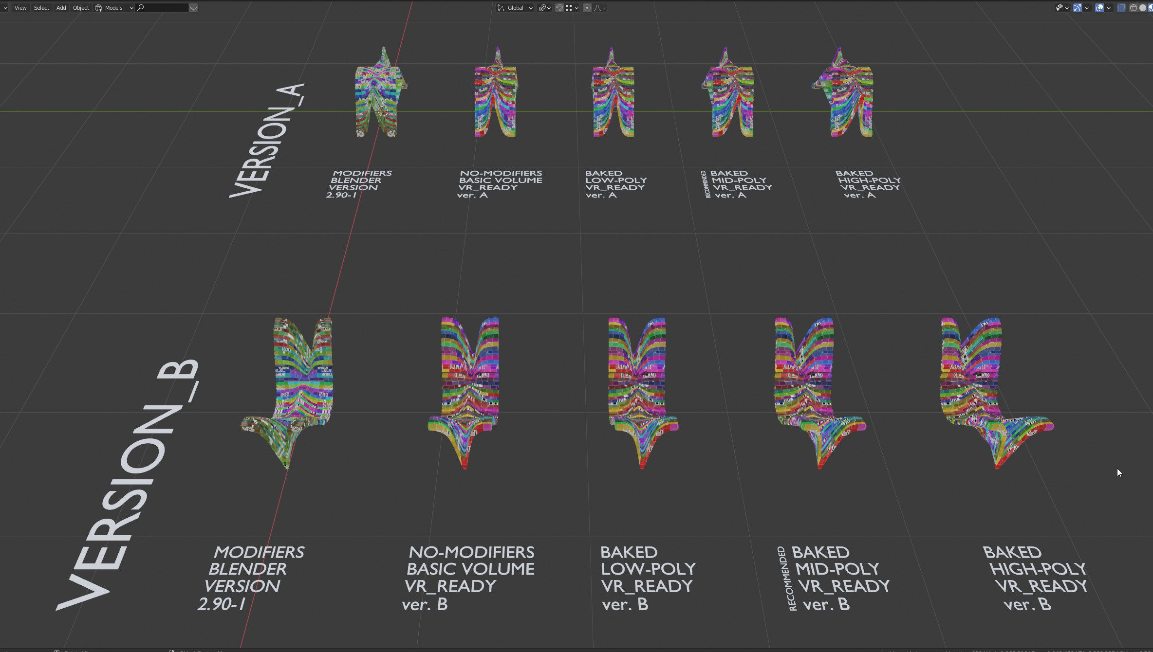 Parametric Table Ridge Low-poly 3D model_8