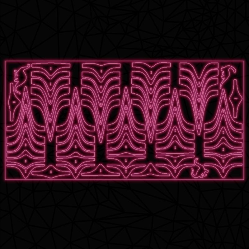 Parametric Table Ridge Low-poly 3D model_5