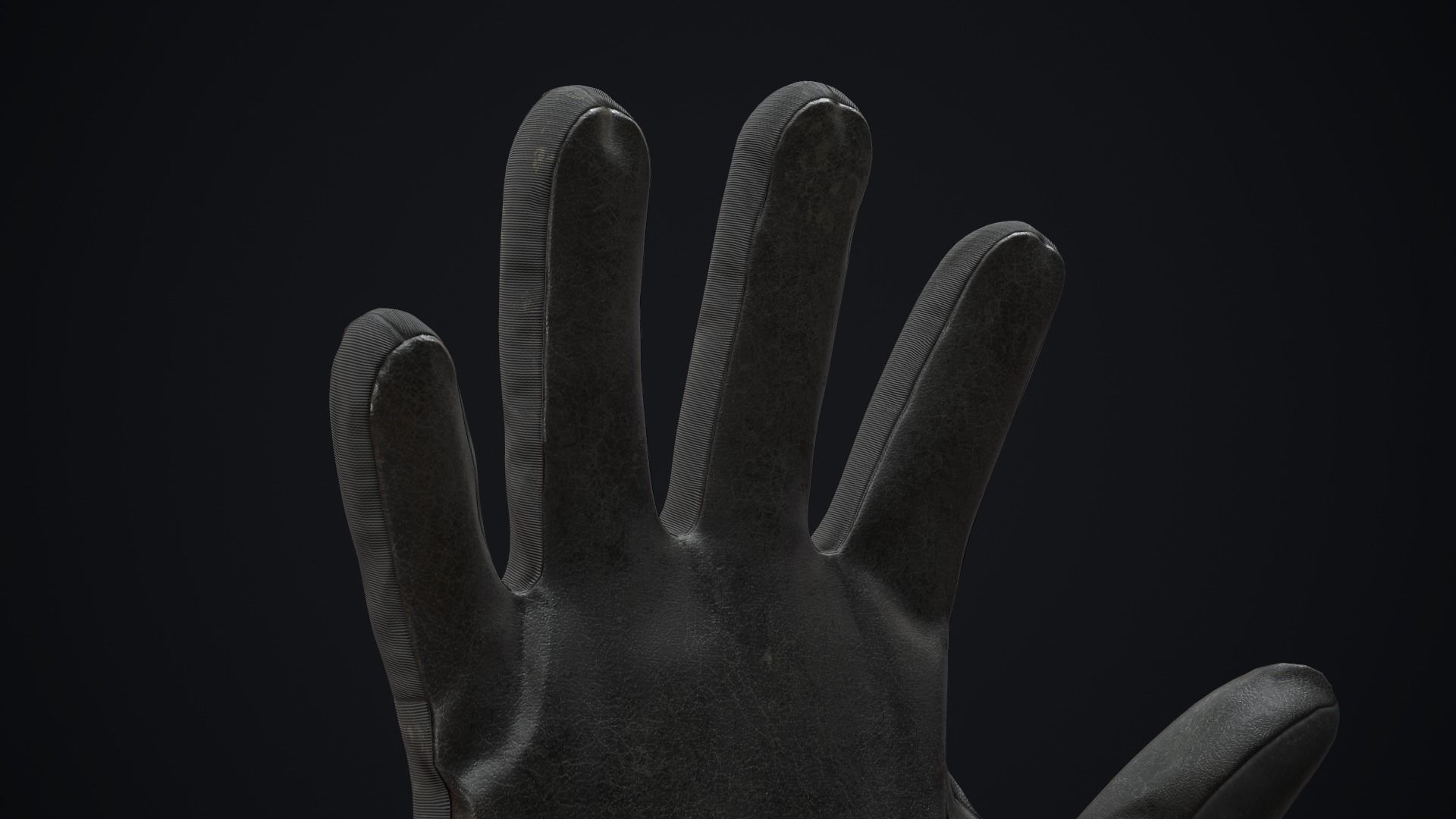 Military gloves Low-poly 3D model_11