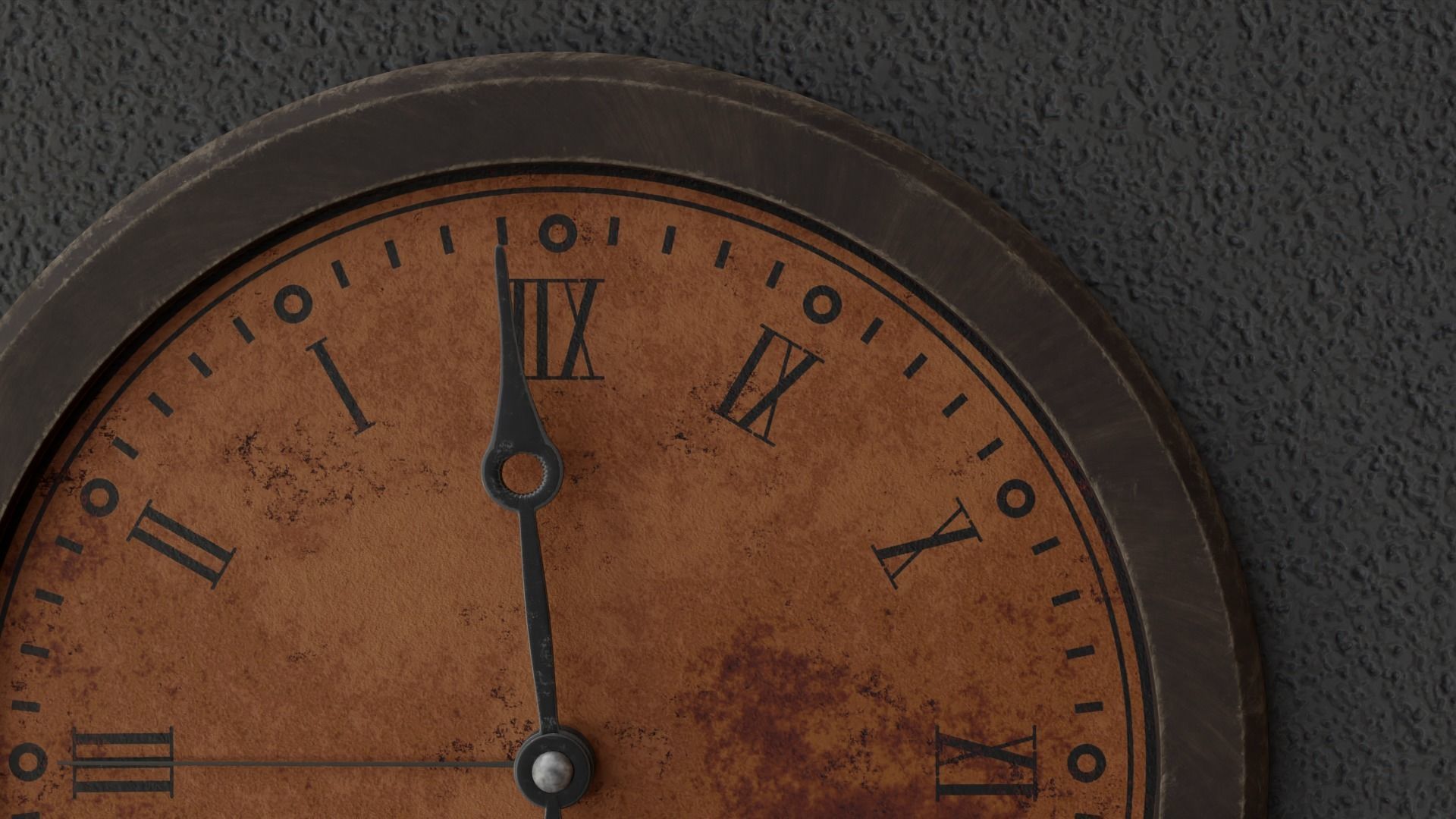 Wall Clock with Animation High Quality Low-poly 3D model_2