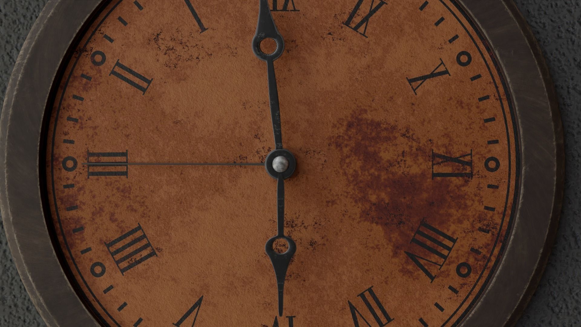 Wall Clock with Animation High Quality Low-poly 3D model_3