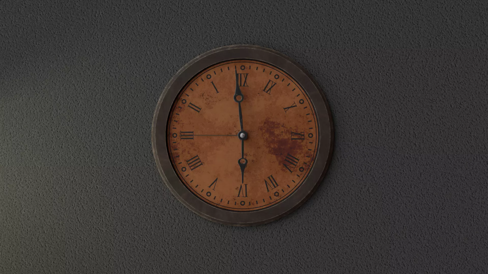Wall Clock with Animation High Quality Low-poly 3D model_0