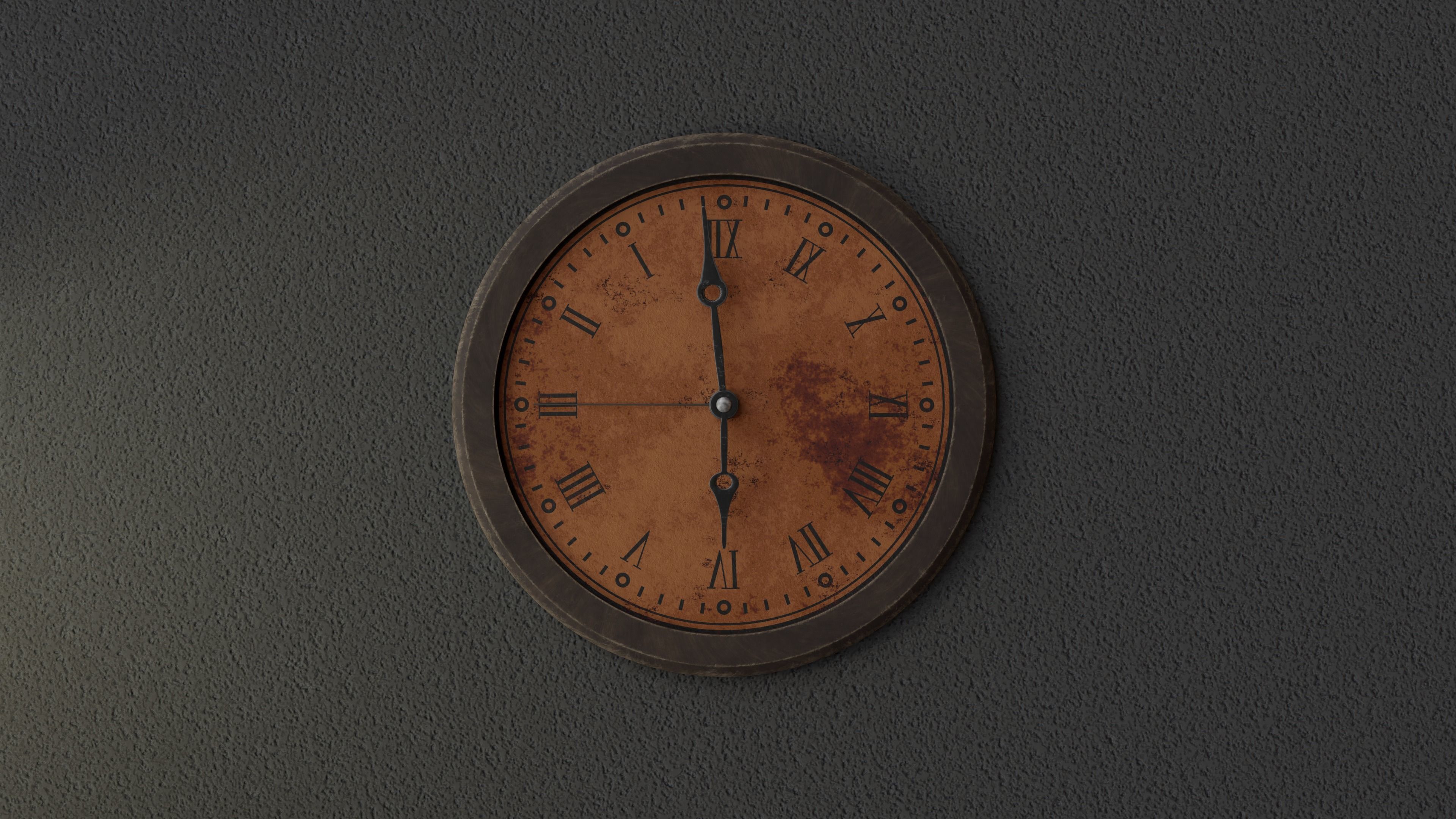 Wall Clock with Animation High Quality Low-poly 3D model_15