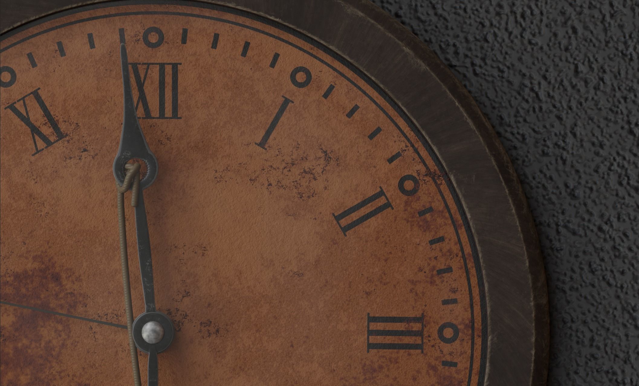 Wall Clock with Animation High Quality Low-poly 3D model_6