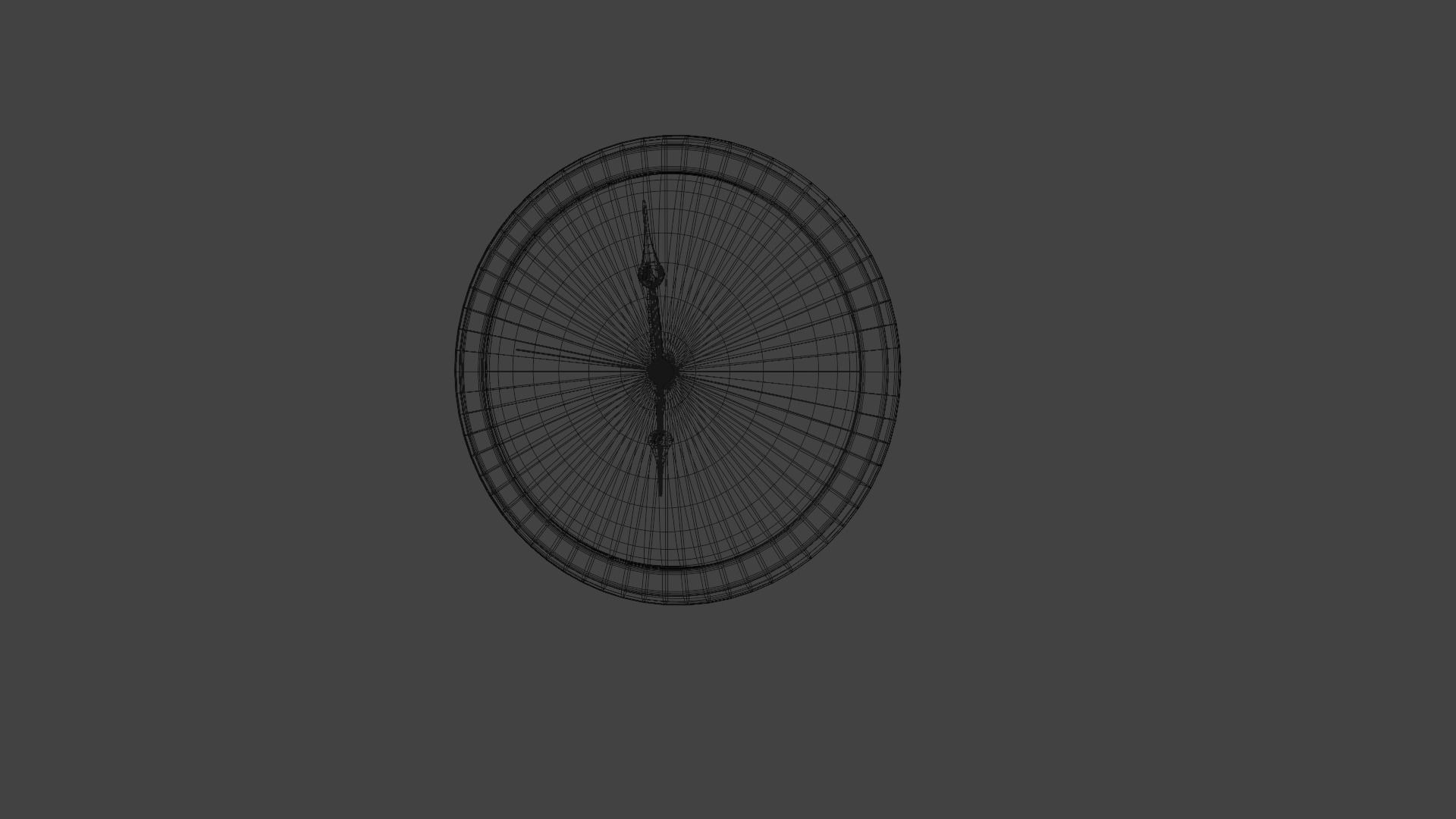 Wall Clock with Animation High Quality Low-poly 3D model_9