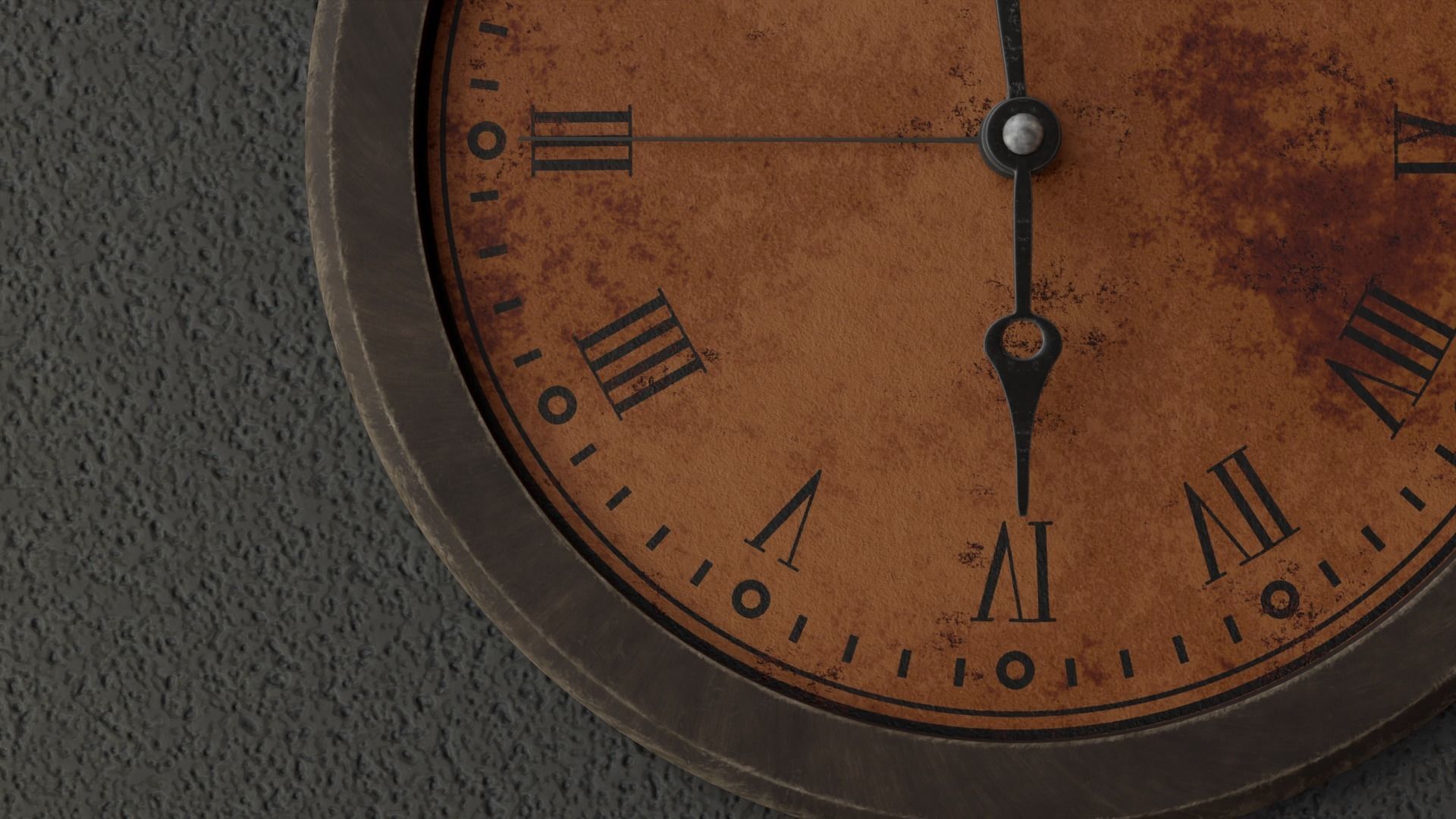 Wall Clock with Animation High Quality Low-poly 3D model_4