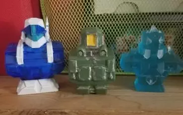 GlitchFrameArt Gundam Bust Series 1 3D print model_0