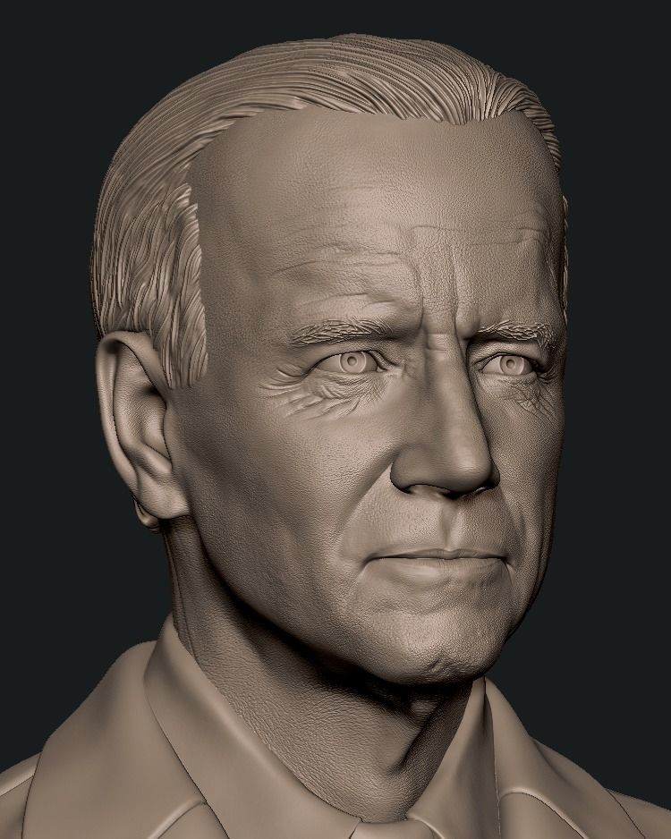 Joe Biden Bust 3D print model_5