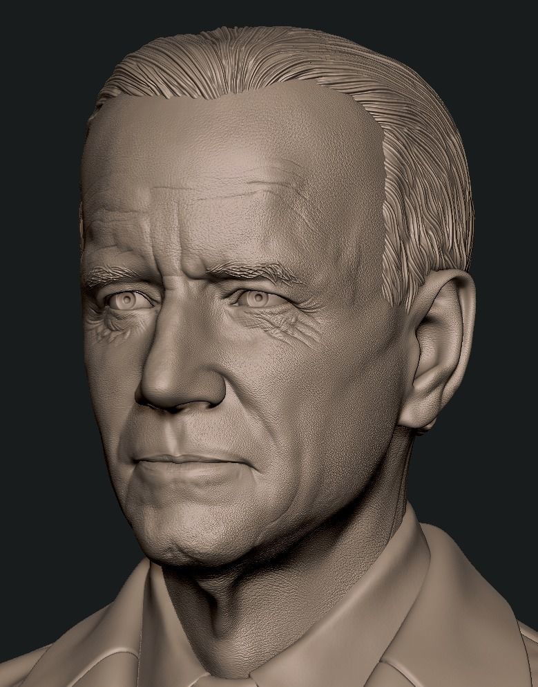 Joe Biden Bust 3D print model_6