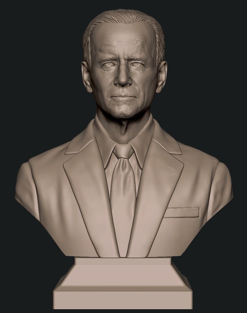 Joe Biden Bust 3D print model_1