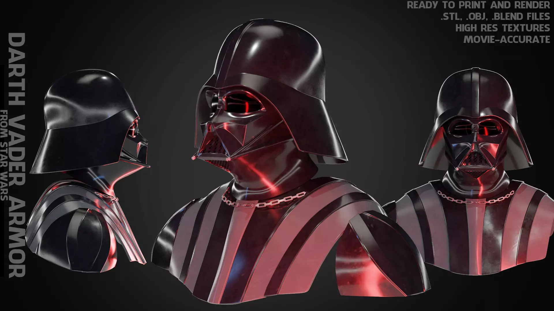 Darth Vader Armor for Cosplay 3D print model_0