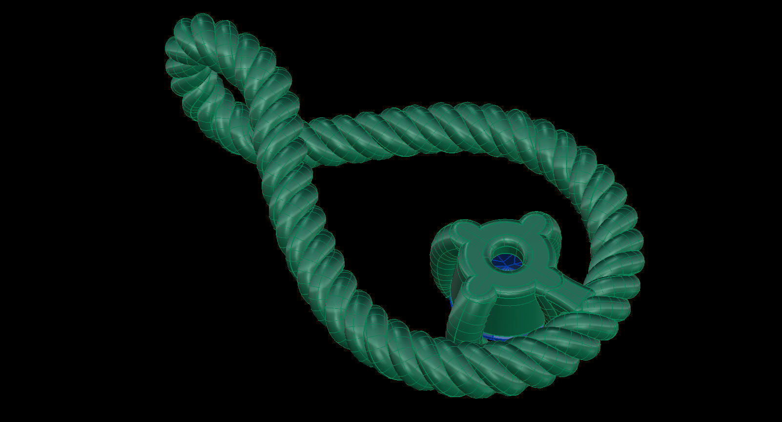 Cable Drop Pendant with Diamond 3D print model_15