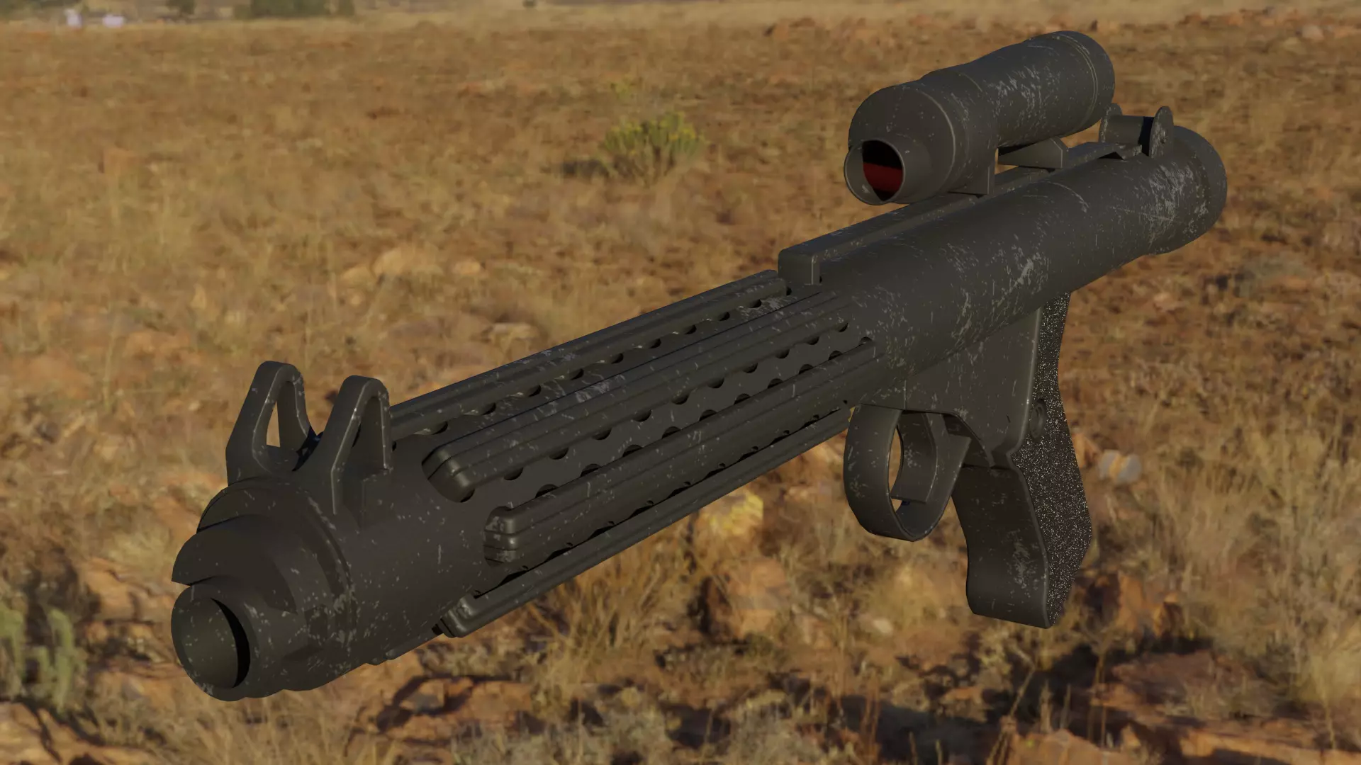 E-11 Blaster Rifle Free 3D model_0