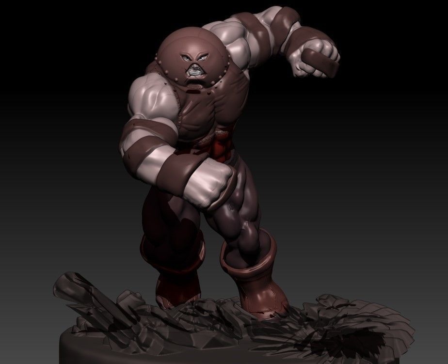 Juggernaut printable vr prepare Low-poly 3D model_3