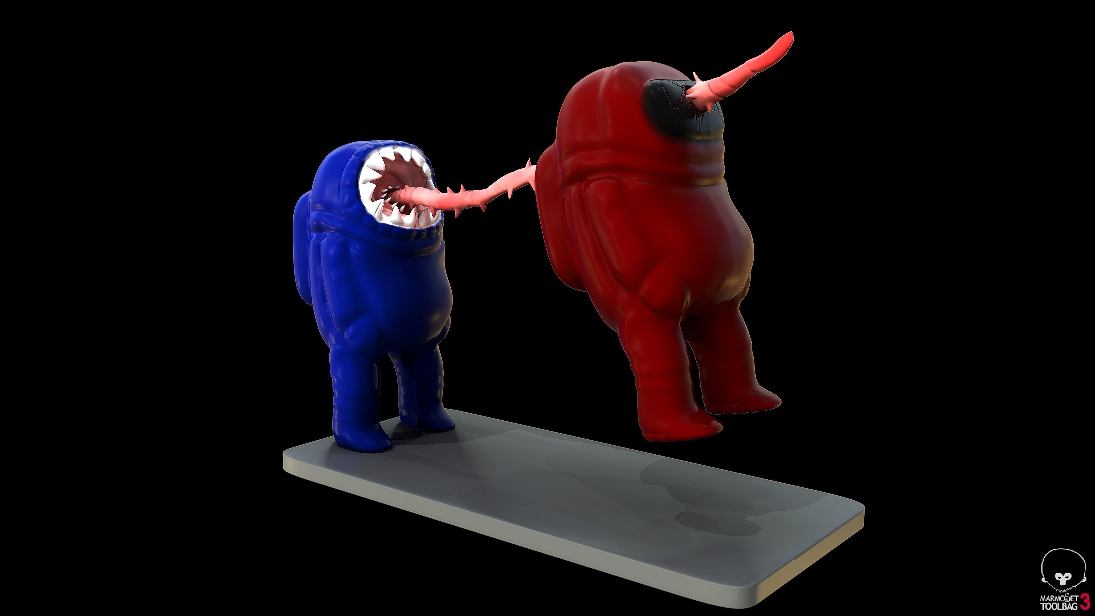 Among Us Death Scene  3D print model_2