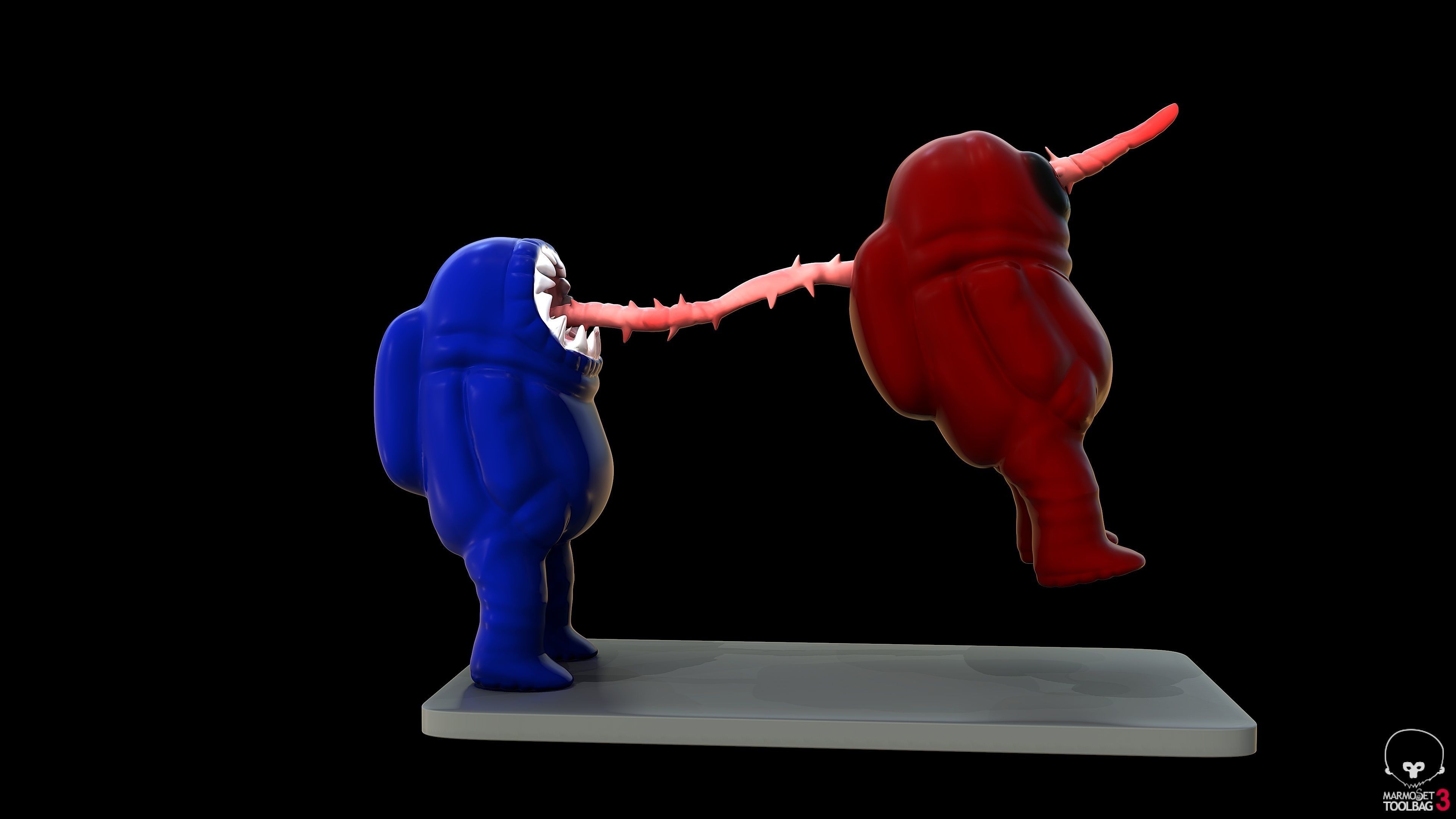 Among Us Death Scene  3D print model_3