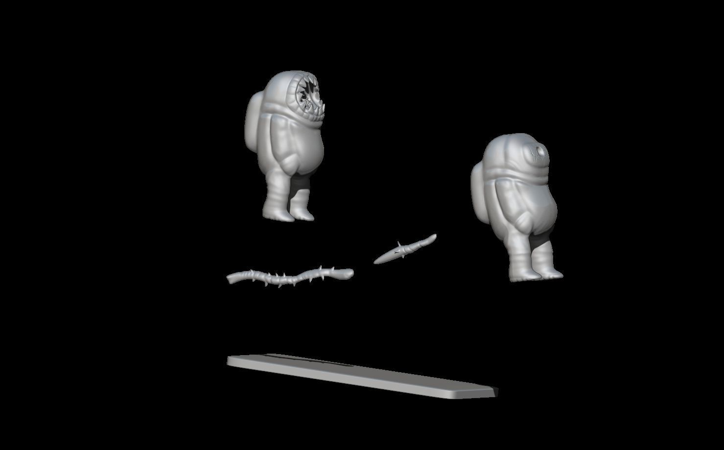 Among Us Death Scene  3D print model_1