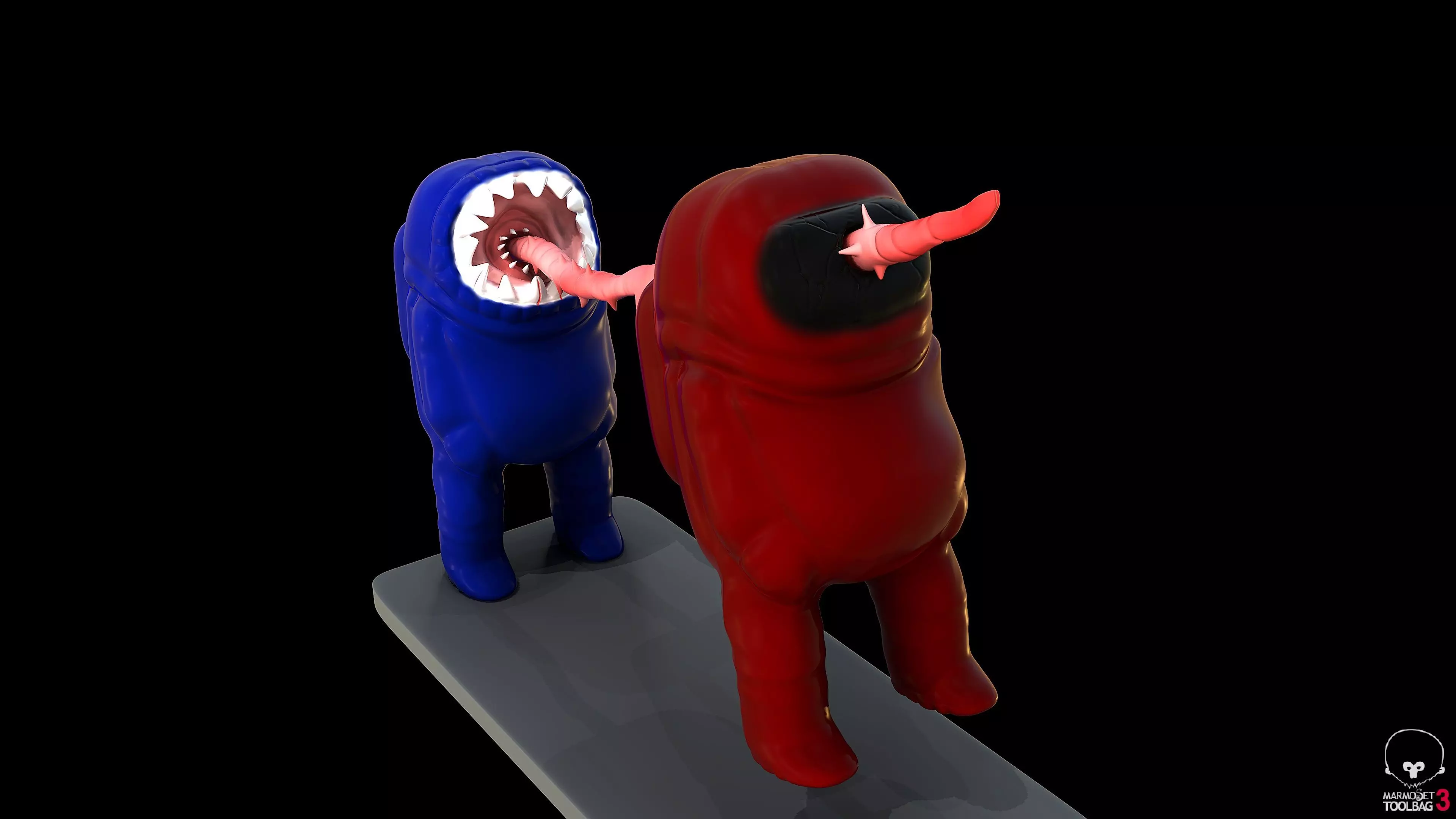 Among Us Death Scene  3D print model_0