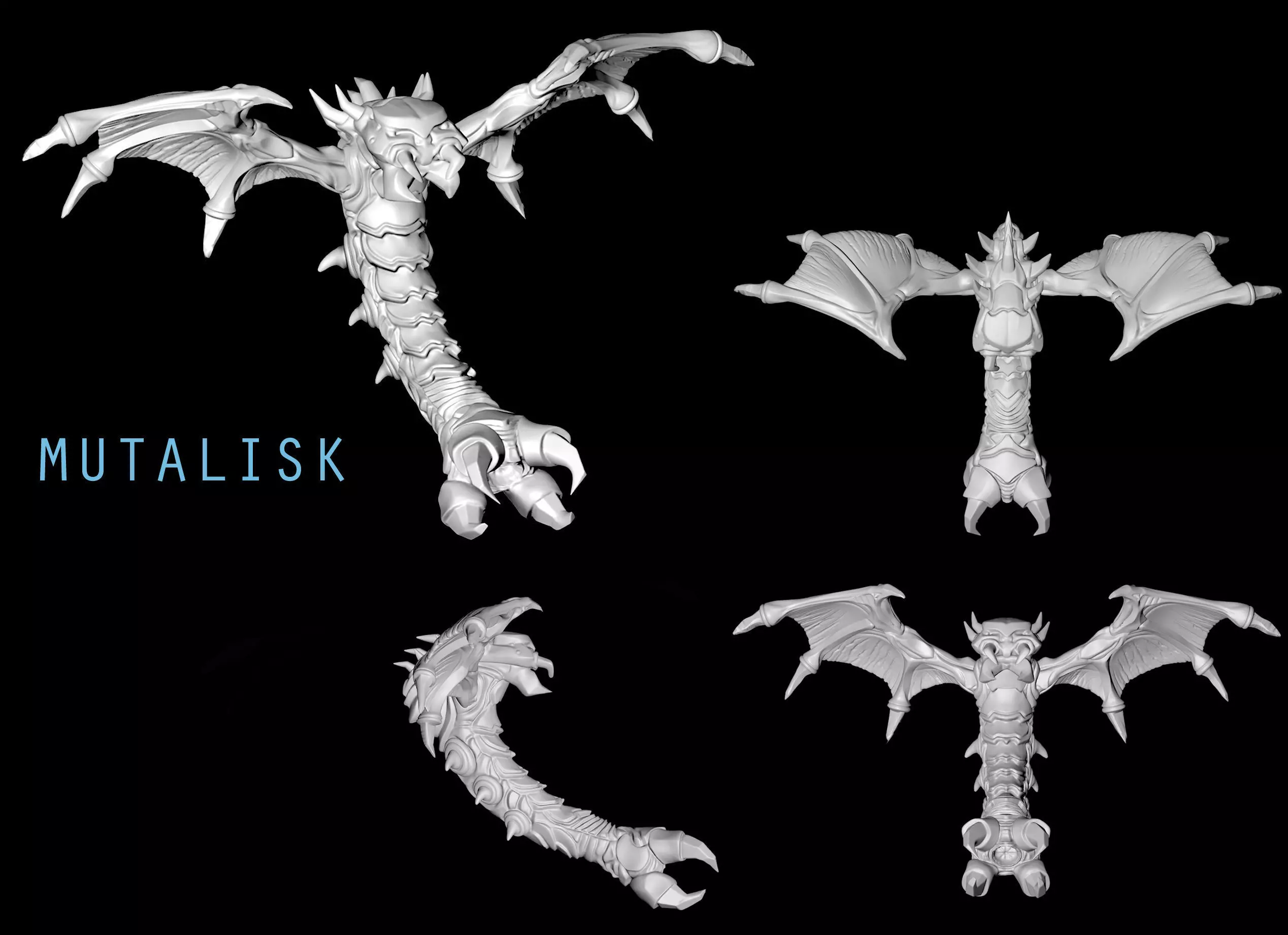Mutalisk from Starcraft 3D print model