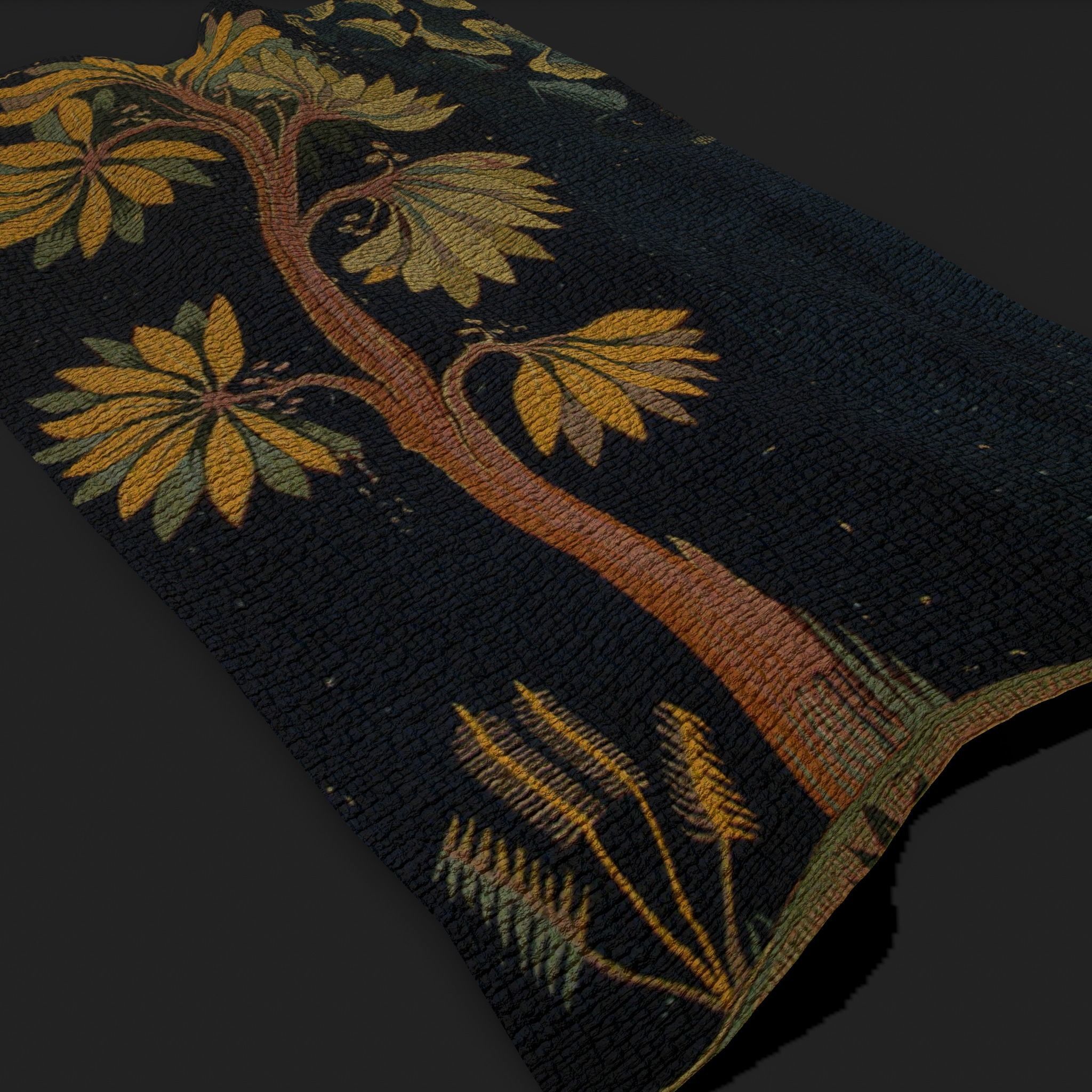 The Storm Apocalypse Tapestry Low-poly 3D model_18