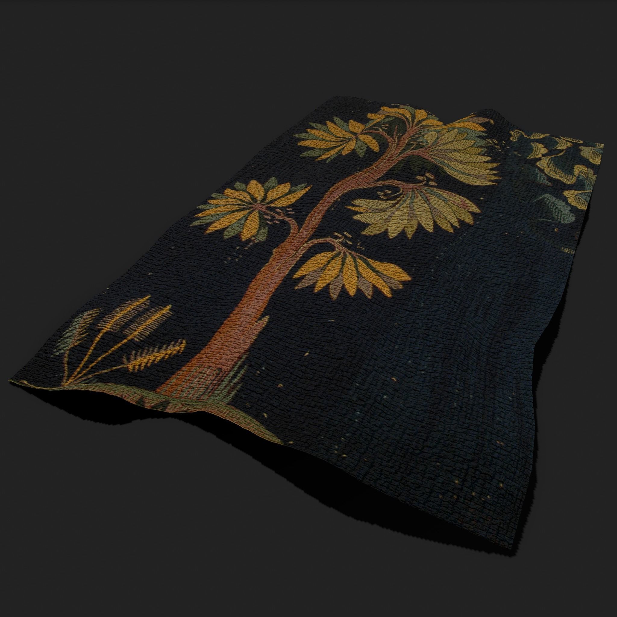 The Storm Apocalypse Tapestry Low-poly 3D model_12