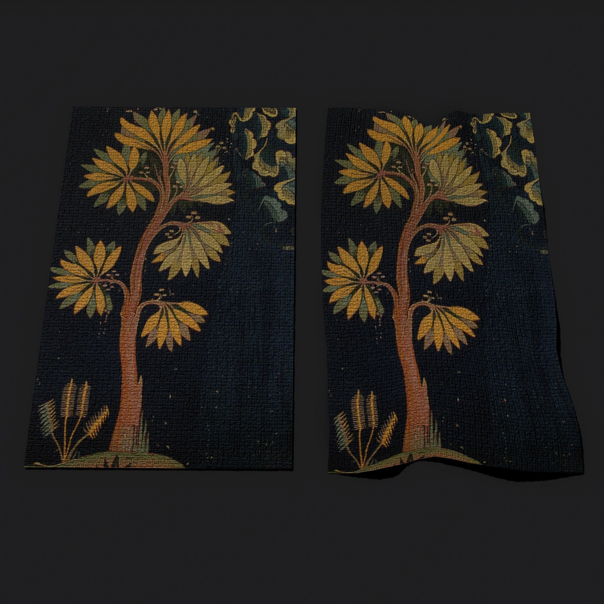 The Storm Apocalypse Tapestry Low-poly 3D model_4