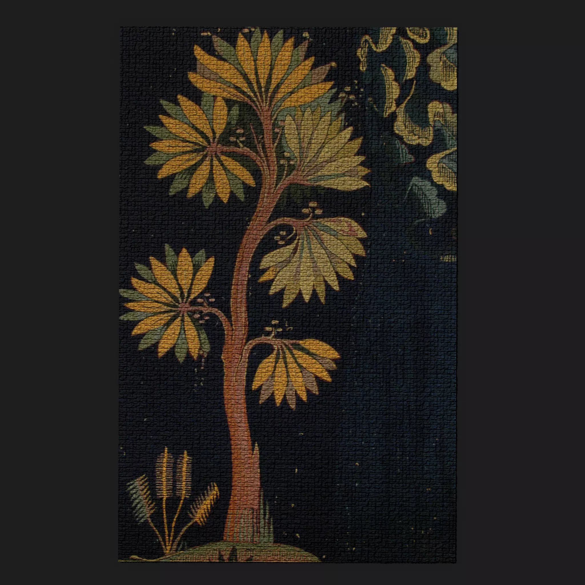 The Storm Apocalypse Tapestry Low-poly 3D model_0