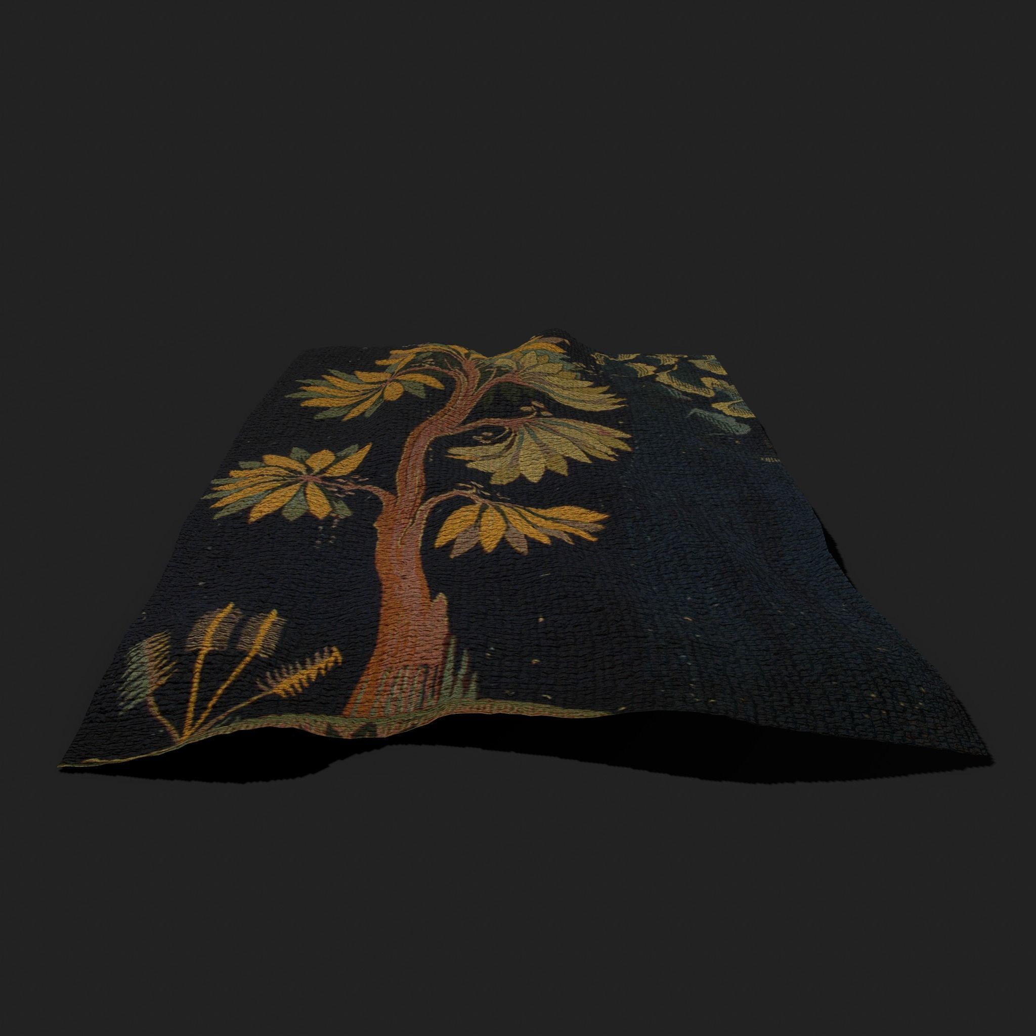 The Storm Apocalypse Tapestry Low-poly 3D model_14