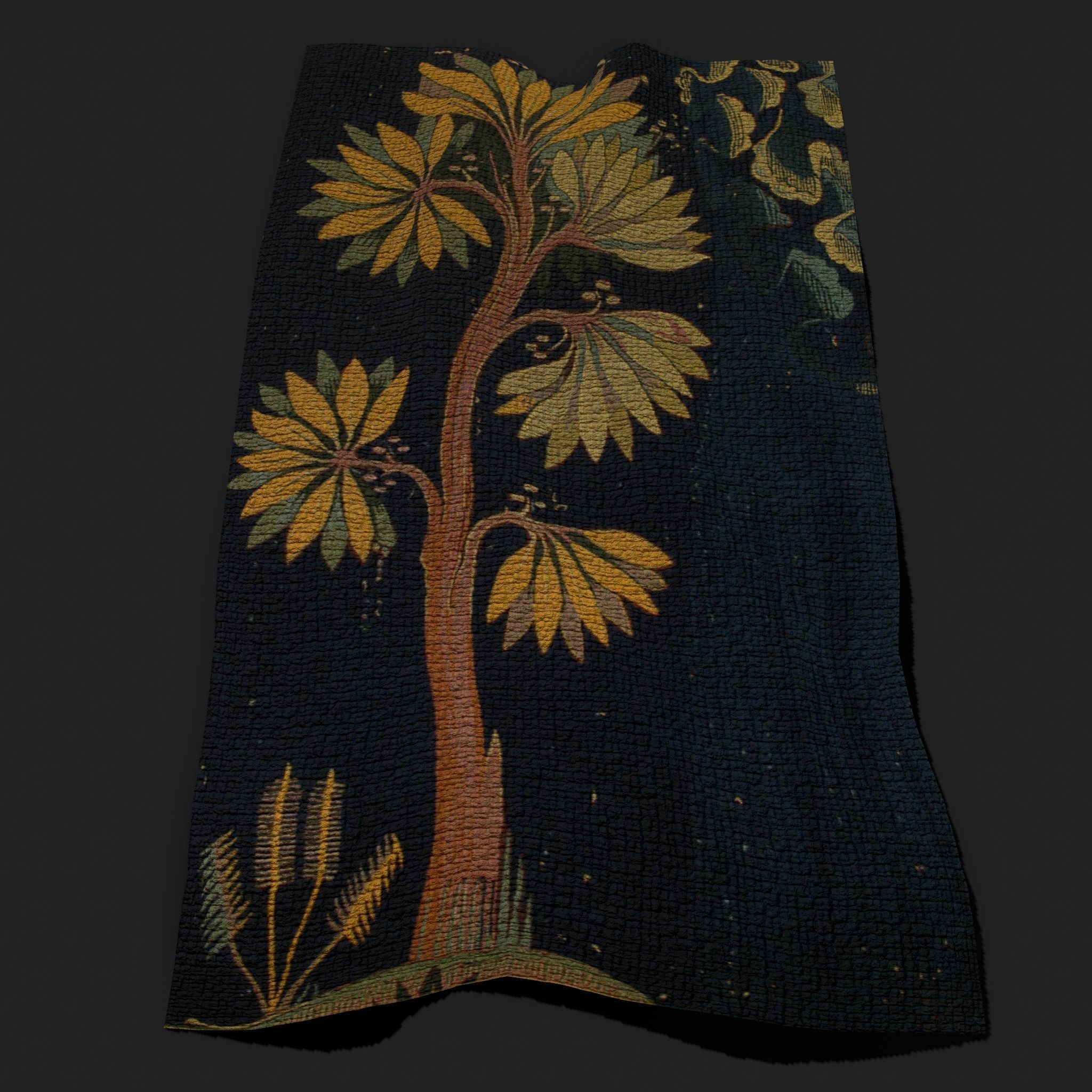 The Storm Apocalypse Tapestry Low-poly 3D model_15