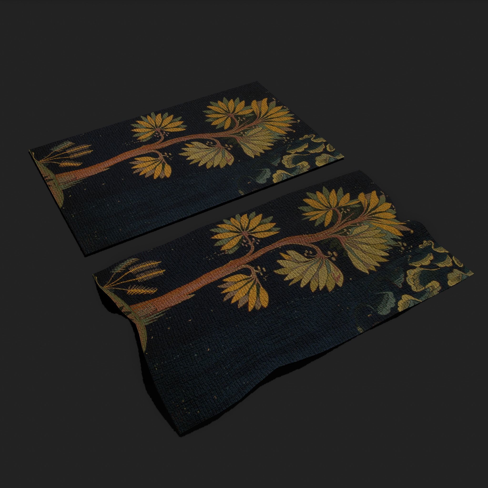 The Storm Apocalypse Tapestry Low-poly 3D model_10