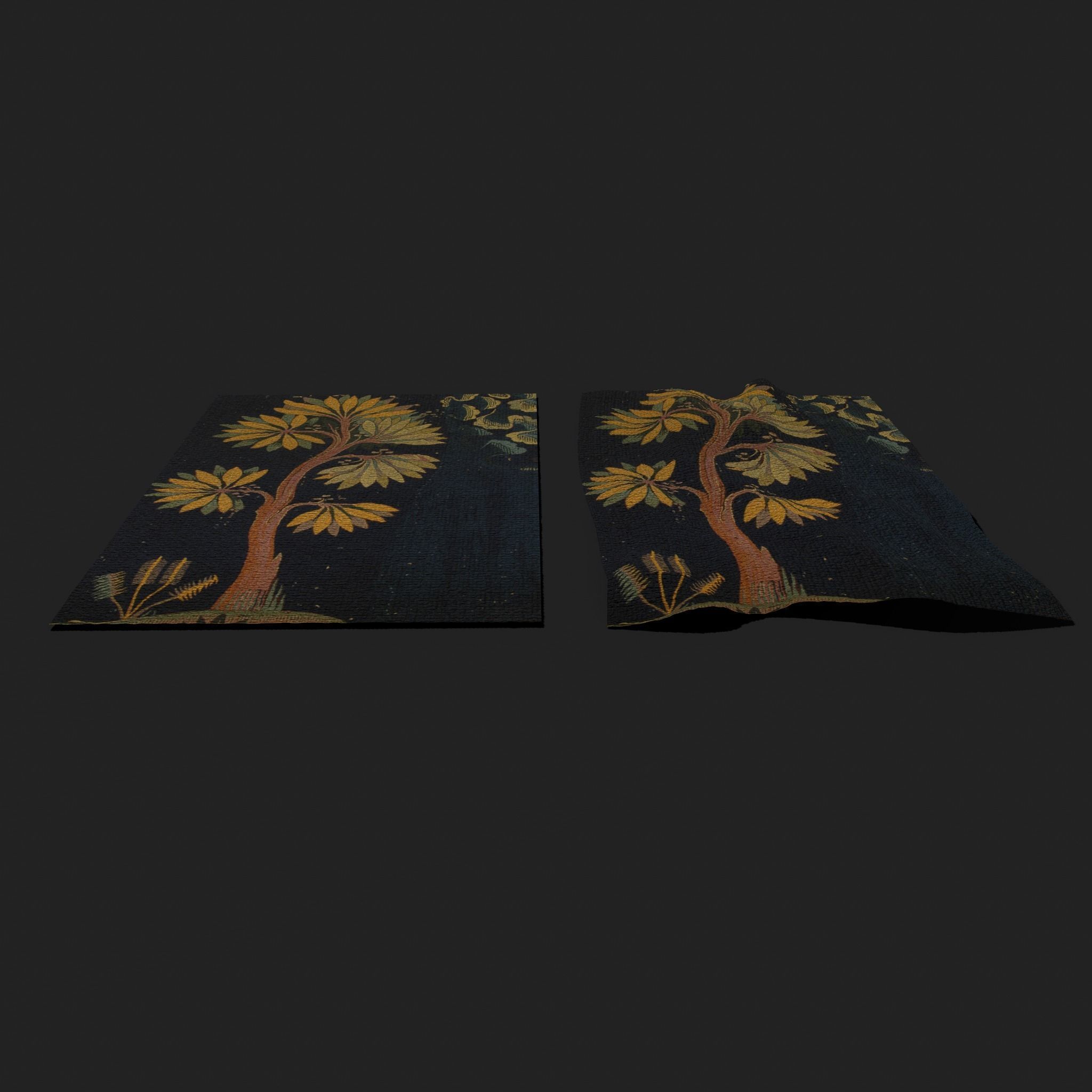 The Storm Apocalypse Tapestry Low-poly 3D model_11