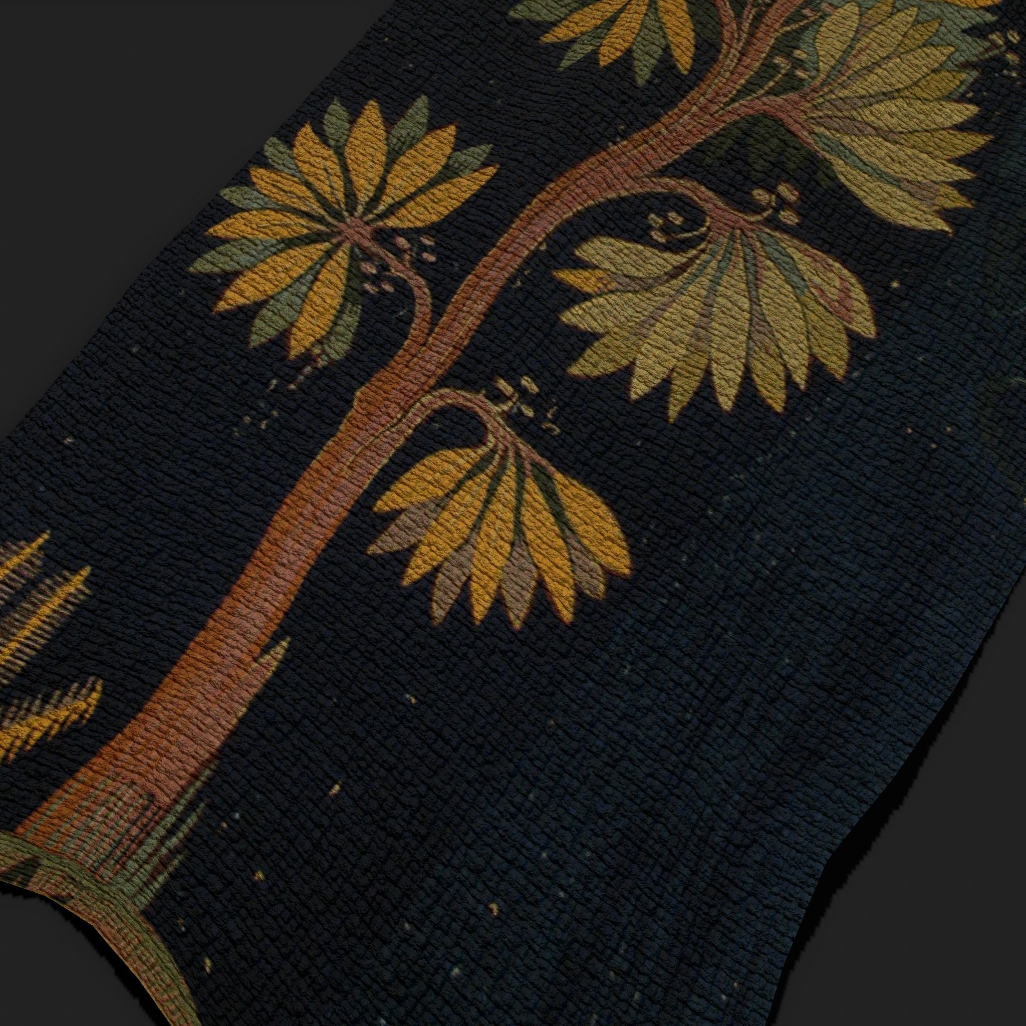 The Storm Apocalypse Tapestry Low-poly 3D model_19