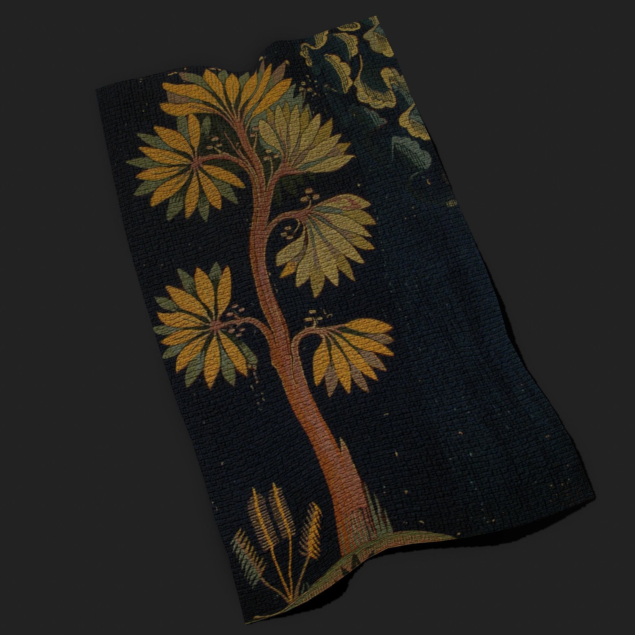 The Storm Apocalypse Tapestry Low-poly 3D model_17