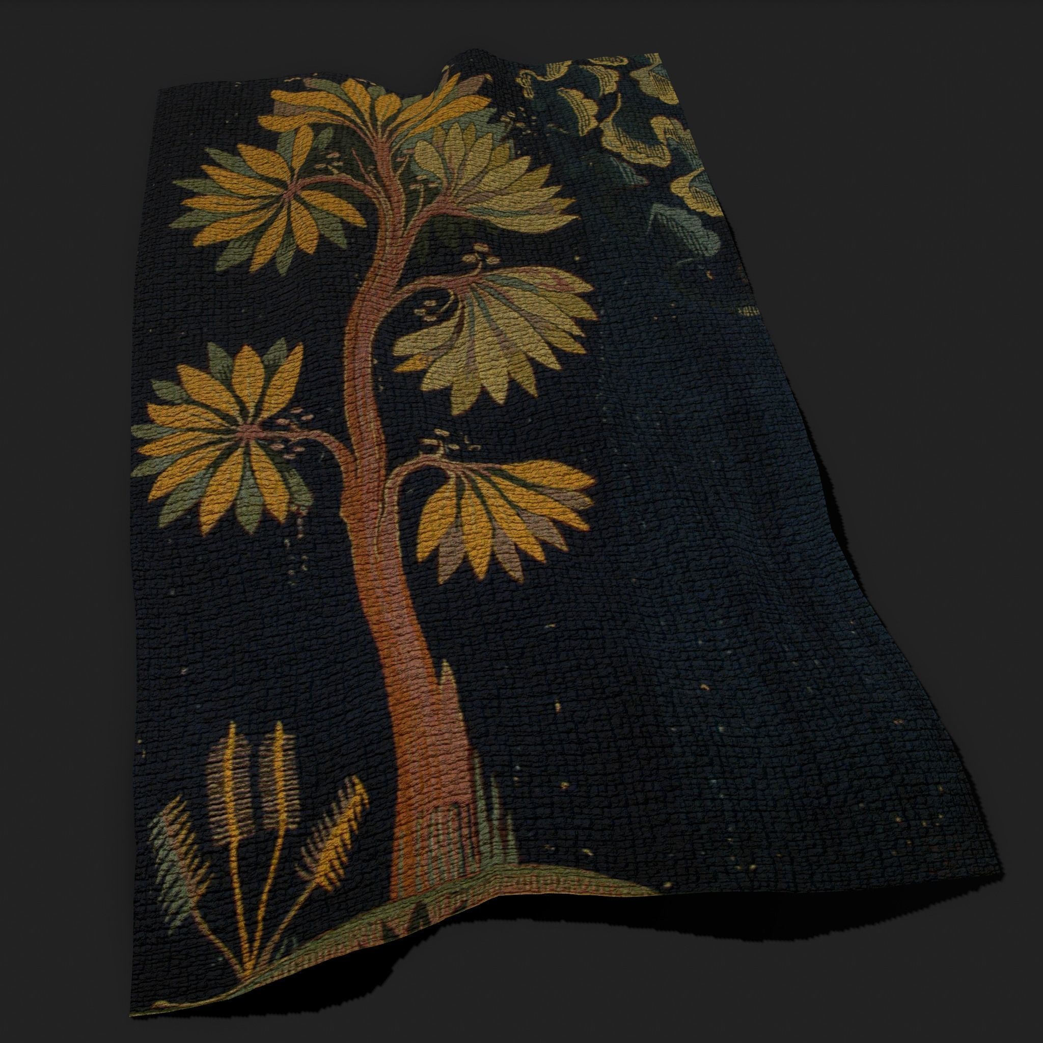 The Storm Apocalypse Tapestry Low-poly 3D model_13