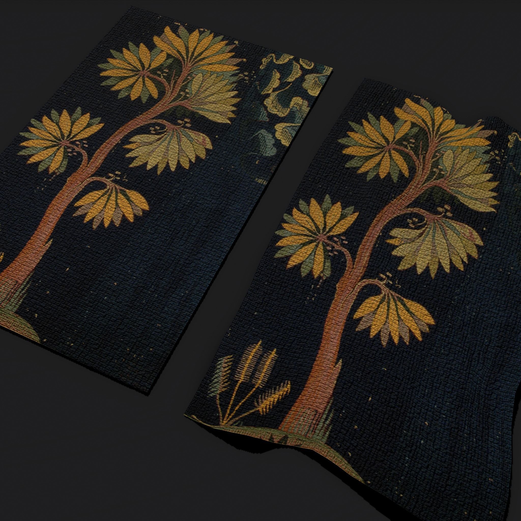 The Storm Apocalypse Tapestry Low-poly 3D model_6