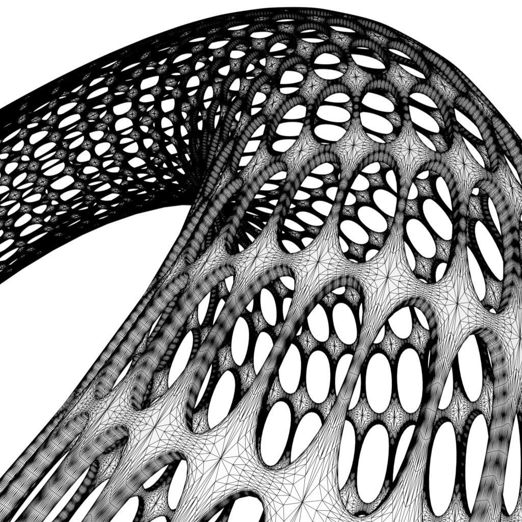 Abstract Geometric Torus 3D model_4