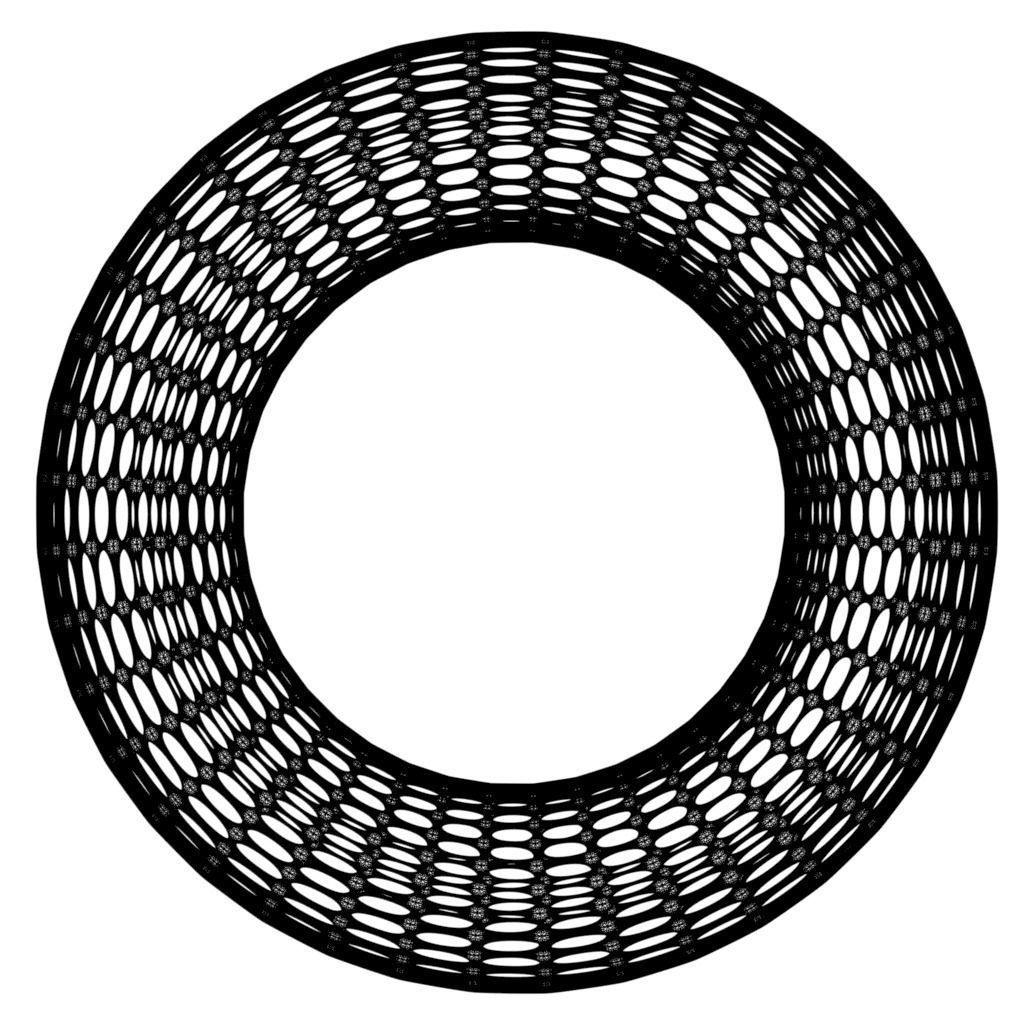 Abstract Geometric Torus 3D model_5