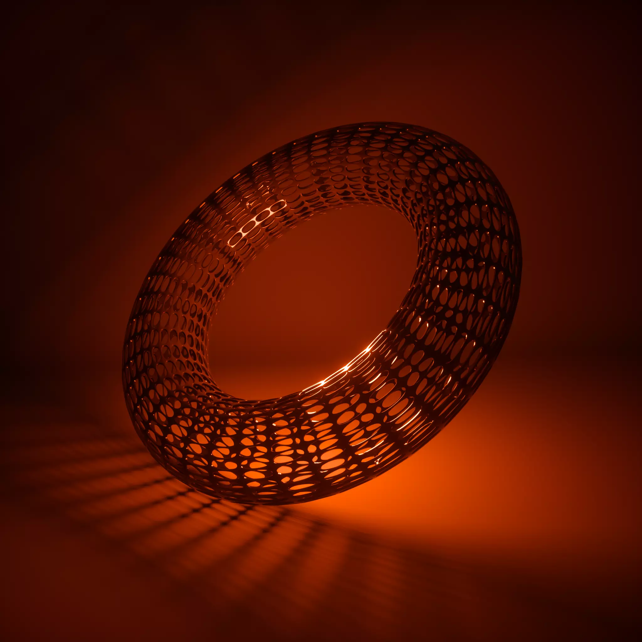 Abstract Geometric Torus 3D model_0