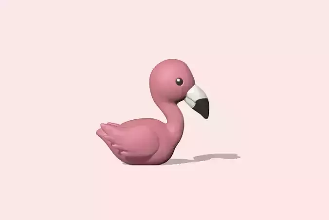 A cute Flamingo to decorate and play