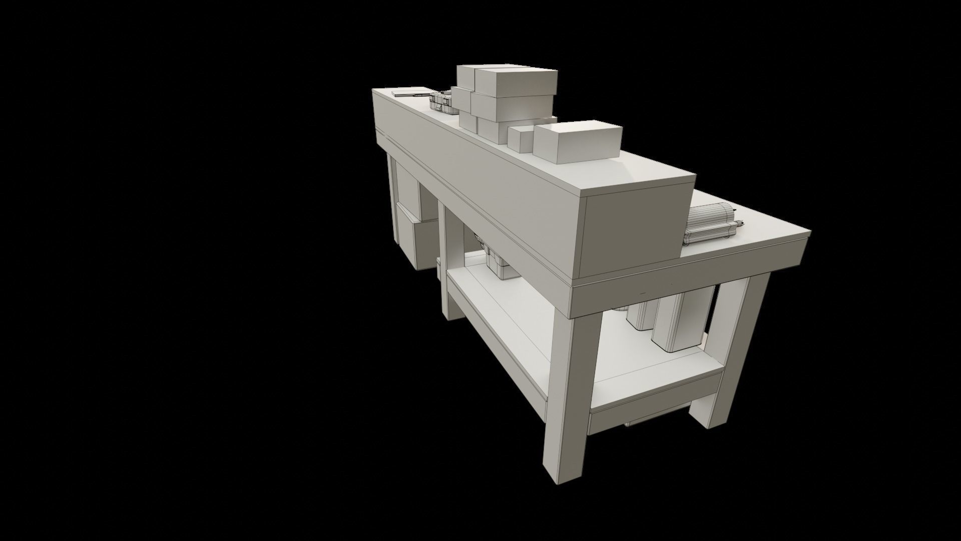 Ammo Reloading Workbench Free low-poly 3D model_82