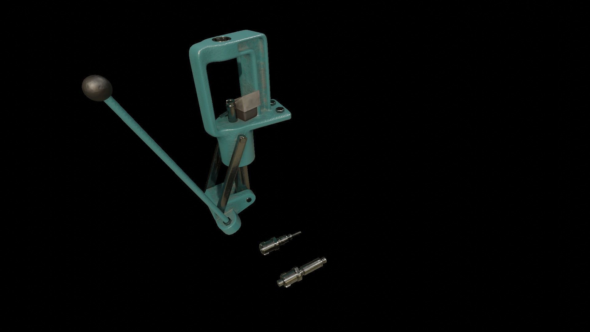 Ammo Reloading Workbench Free low-poly 3D model_5