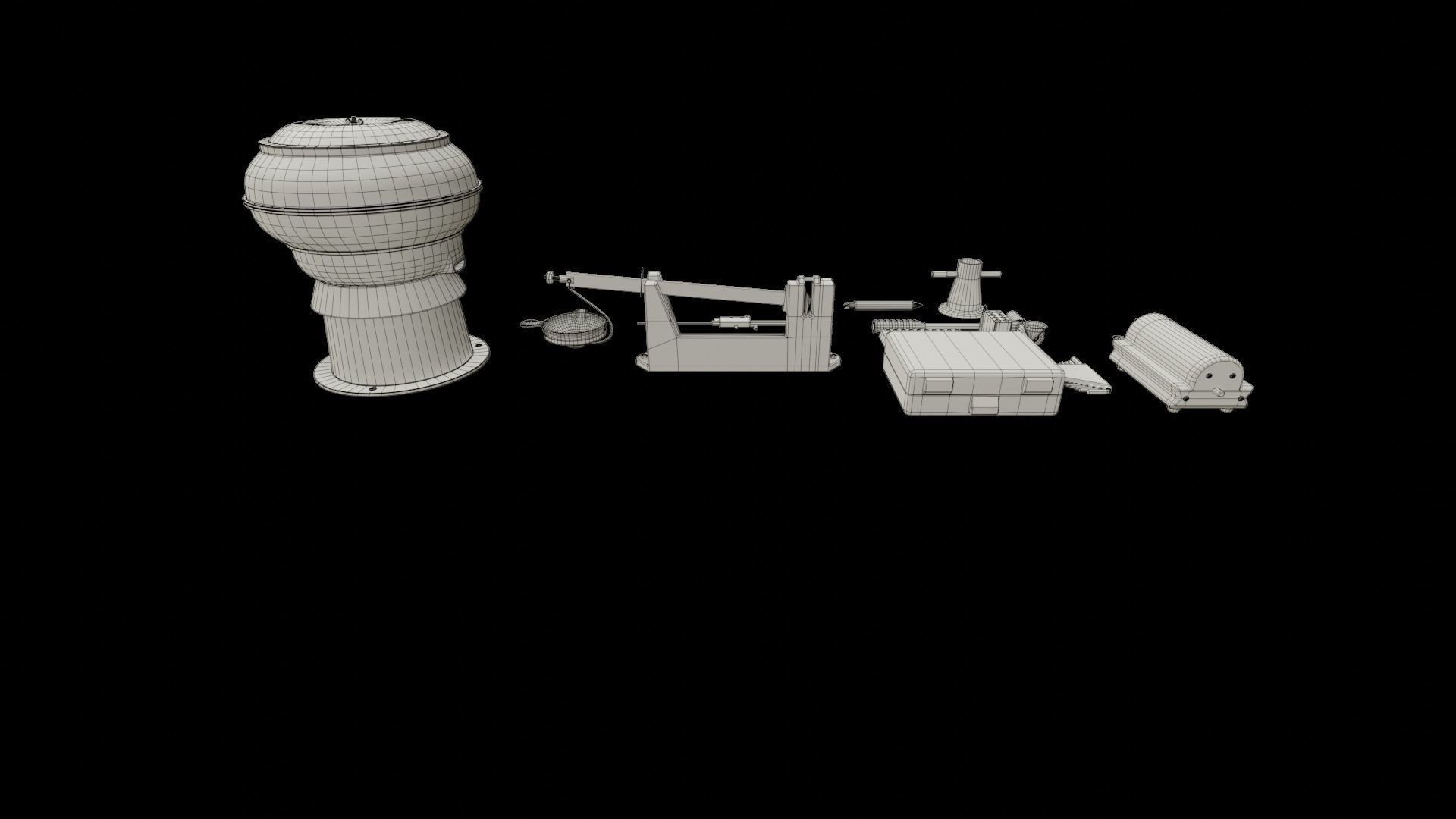 Ammo Reloading Workbench Free low-poly 3D model_14