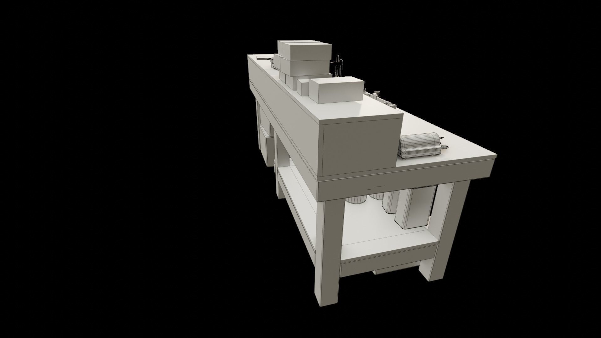 Ammo Reloading Workbench Free low-poly 3D model_81