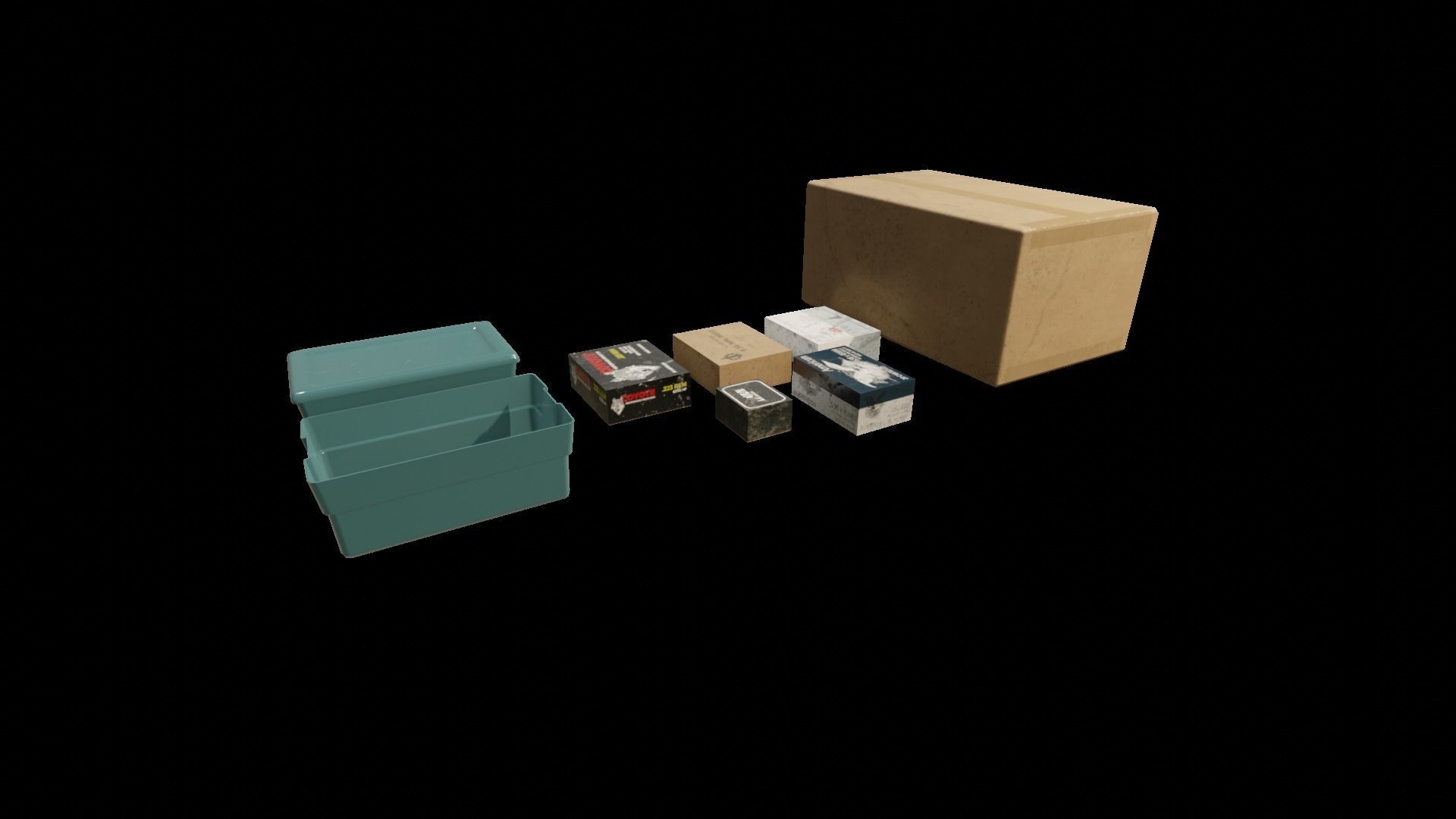 Ammo Reloading Workbench Free low-poly 3D model_1