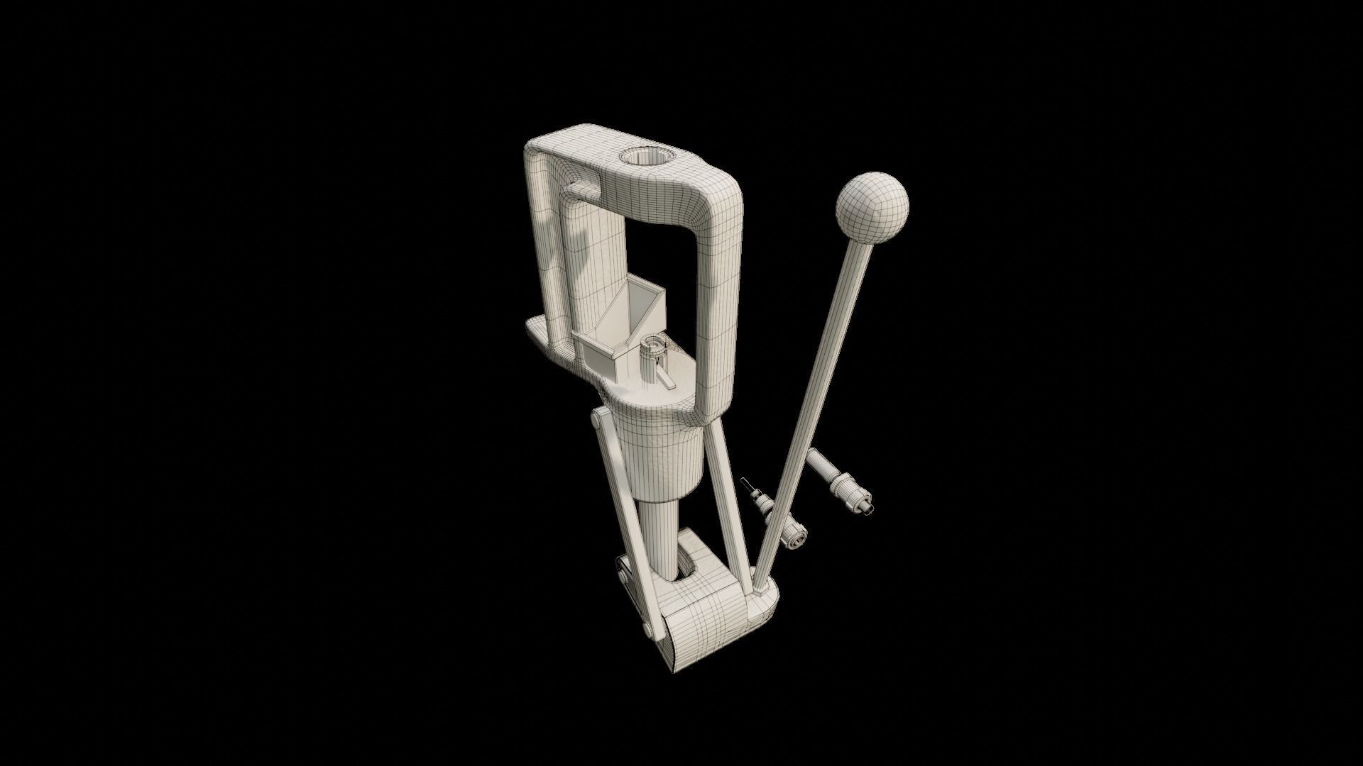 Ammo Reloading Workbench Free low-poly 3D model_4