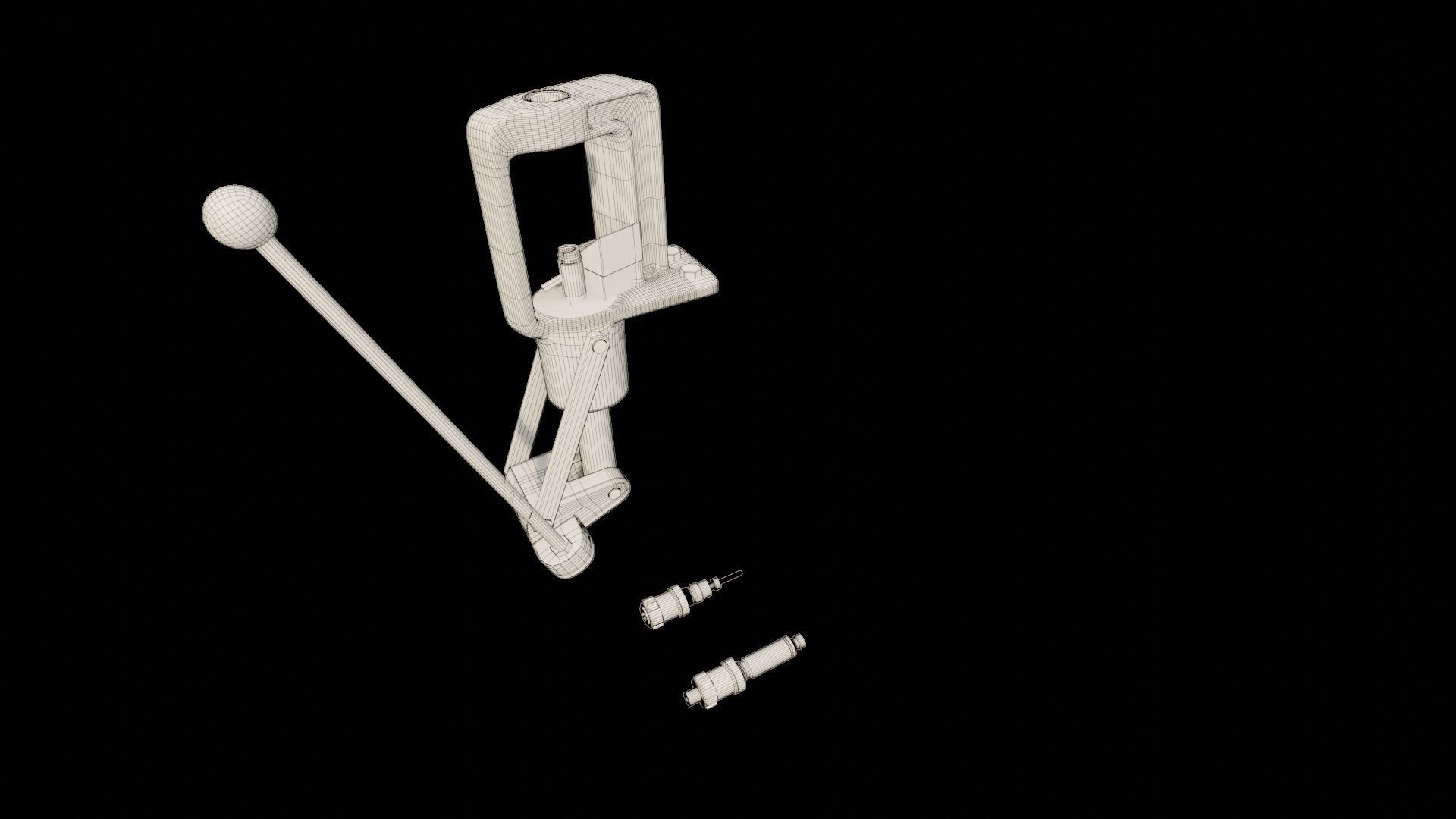 Ammo Reloading Workbench Free low-poly 3D model_6