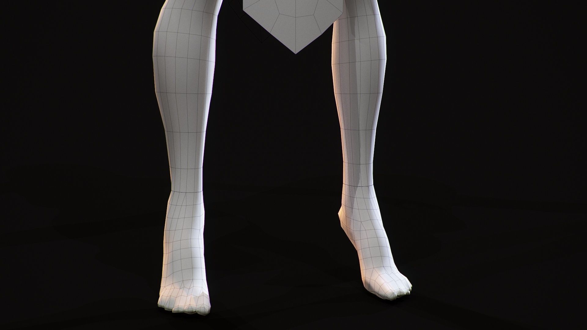 Demon Hanter Low-poly 3D model_35