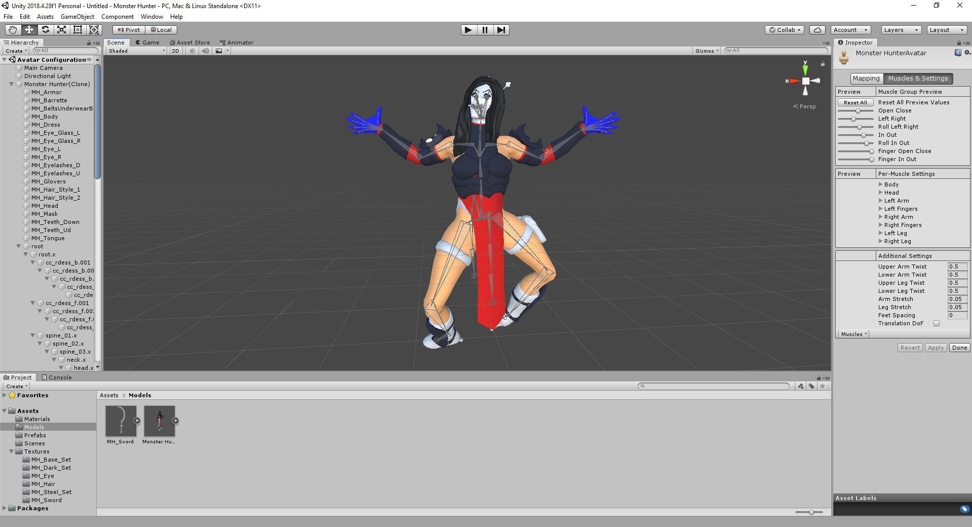 Demon Hanter Low-poly 3D model_45