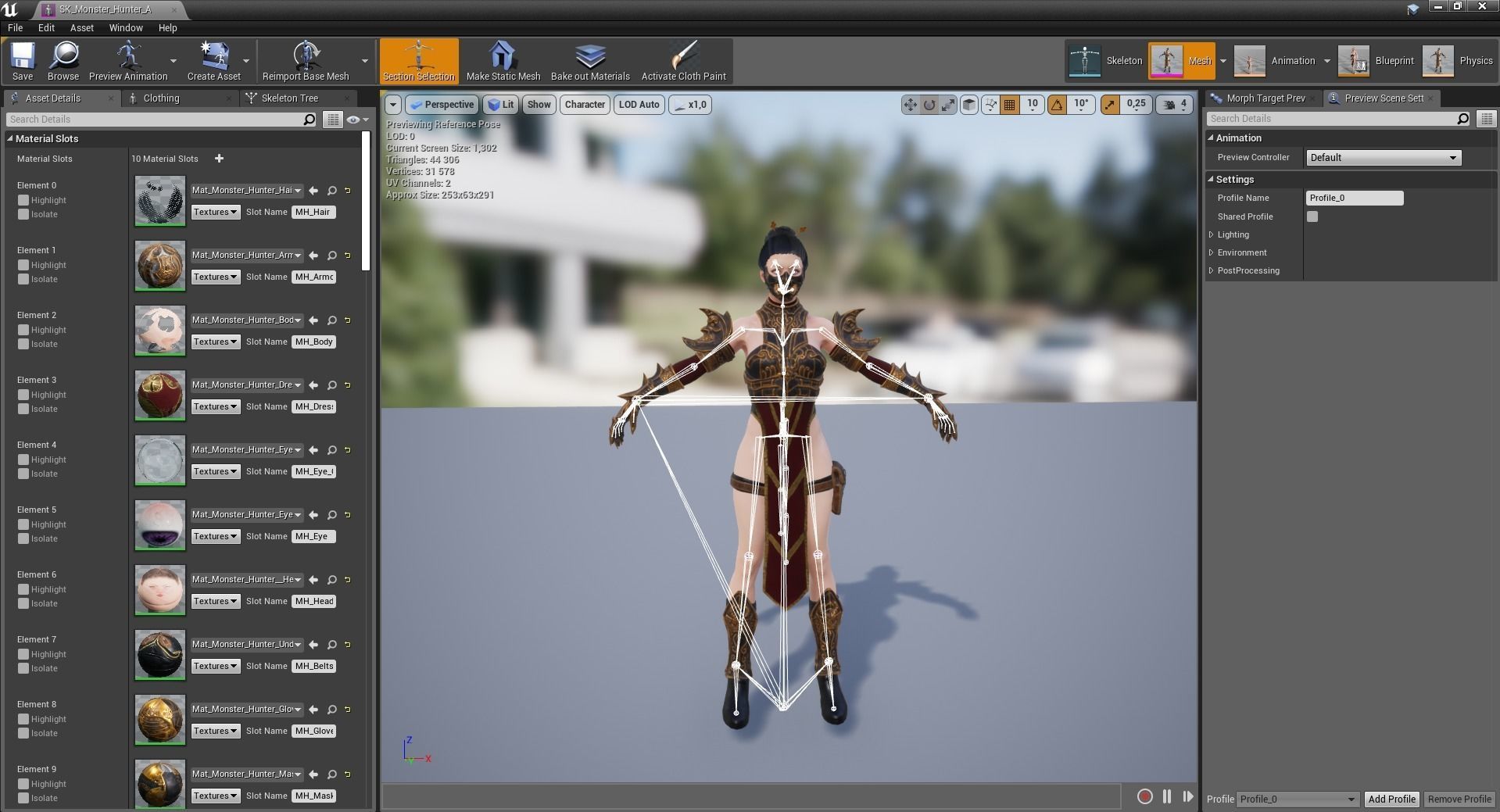 Demon Hanter Low-poly 3D model_49